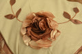 DaDa Bedding Diamond of Night Brown Beige Floral Stars Ruffles Comforter Set (BM915L) by DaDalogy Bedding Collection