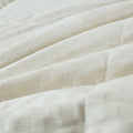 DaDa Bedding Dreamy Soft Velvet Ivory White Plush Velour Tufted Quilted Comforter Set (JHW861) by DaDalogy Bedding Collection