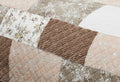 DaDa Bedding Dusty Rose Taupe Beige Brown Floral Cottage Patchwork Quilted Bedspread Set (JHW-866) by DaDalogy Bedding Collection