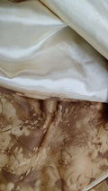 DaDa Bedding Earthy Tones Floral Brown Pleated Bed Skirt - 14" Drop (BS-BM6118L-1) by DaDalogy Bedding Collection