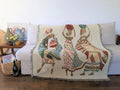 DaDa Bedding Elegant Tapestry Throw Blanket, Dancing Women African Dreams - 50” x 60” (7173) by DaDalogy Bedding Collection