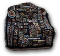 DaDa Bedding Elegant Tapestry Throw Blanket, Ethnic Ornaments Geometric Black - 50” x 60” (7174) by DaDalogy Bedding Collection