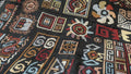 DaDa Bedding Elegant Tapestry Throw Blanket, Ethnic Ornaments Geometric Black - 50” x 60” (7174) by DaDalogy Bedding Collection