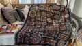 DaDa Bedding Elegant Tapestry Throw Blanket, Ethnic Ornaments Geometric Black - 50” x 60” (7174) by DaDalogy Bedding Collection