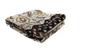 DaDa Bedding Elegant Tapestry Throw Blanket, Golden Persian Style Rug Ornate Floral - 50” x 60” (7175) by DaDalogy Bedding Collection