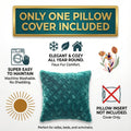 DaDa Bedding Emerald Green Blue Faux Fur Pillow Cover by DaDalogy Bedding Collection