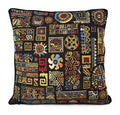 DaDa Bedding Ethnic Ornaments Geometric Black Tapestry Throw Pillow Covers 16" (18118) by DaDalogy Bedding Collection