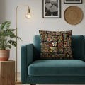 DaDa Bedding Ethnic Ornaments Geometric Black Tapestry Throw Pillow Covers 16" (18118) by DaDalogy Bedding Collection
