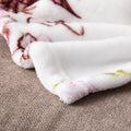 DaDa Bedding Floral Blossoms Spring Cottage Birds Soft Fleece Throw Blanket (XY1010) by DaDalogy Bedding Collection