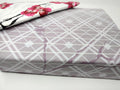 DaDa Bedding Floral Cherry Blossoms Red Purple Fitted Sheet & Pillow Cases Set (FTS8318) by DaDalogy Bedding Collection