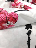 DaDa Bedding Floral Cherry Blossoms Red Purple Fitted Sheet & Pillow Cases Set (FTS8318) by DaDalogy Bedding Collection