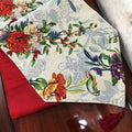 DaDa Bedding Floral Roses Tropical Paradise Birds Woven Tapestry Dining Table Runner (18116) by DaDalogy Bedding Collection