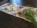 DaDa Bedding Floral Roses Tropical Paradise Birds Woven Tapestry Dining Table Runner (18116) by DaDalogy Bedding Collection