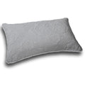 DaDa Bedding Floral Stone Wash Grey Diamond Pattern Quilted King Size Pillow Sham - 20” x 36” (JHW855) by DaDalogy Bedding Collection