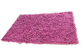 DaDa Bedding Fuchsia Magenta Pink Shaggy Soft Chenille Noodle Carpet Rug Bath Mat by DaDalogy Bedding Collection