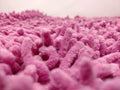 DaDa Bedding Fuchsia Magenta Pink Shaggy Soft Chenille Noodle Carpet Rug Bath Mat by DaDalogy Bedding Collection
