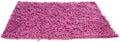 DaDa Bedding Fuchsia Magenta Pink Shaggy Soft Chenille Noodle Carpet Rug Bath Mat by DaDalogy Bedding Collection