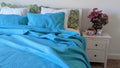 DaDa Bedding Gentle Wave Turquoise Teal Blue Lagoon Lightweight Quilted Bedspread Set (LH3000) by DaDalogy Bedding Collection