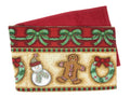 DaDa Bedding Gingerbread Snowman Holiday Woven Tapestry Dining Table Runner (12917) by DaDalogy Bedding Collection