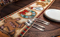 DaDa Bedding Gingerbread Snowman Holiday Woven Tapestry Dining Table Runner (12917) by DaDalogy Bedding Collection