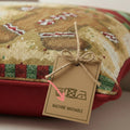 DaDa Bedding Gingerbread Snowman Woven Tapestry Throw Pillow Covers 16" x 16" (12917) by DaDalogy Bedding Collection