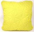 DaDa Bedding Hand-Made Tuscan Sun Yellow Sherpa Backside Quilted Throw Pillow - 18" x 18" by DaDalogy Bedding Collection