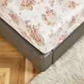 DaDa Bedding Hint of Mint Floral Cotton Fitted Sheet Set by DaDalogy Bedding Collection