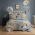 DaDa Bedding Honey Cove Floral Paisley Patchwork Quilt Set by DaDalogy Bedding Collection