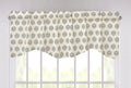 DaDa Bedding Ivory Blue Elegance Mini Medallions Floral Window Curtain Valance - 18" x 52" (JHW-660) by DaDalogy Bedding Collection