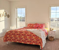 DaDa Bedding Lovely Pop of Colors Lightweight Reversible Quilted Bedspread Set (KBJ1625) by DaDalogy Bedding Collection