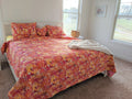 DaDa Bedding Lovely Pop of Colors Lightweight Reversible Quilted Bedspread Set (KBJ1625) by DaDalogy Bedding Collection