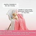 DaDa Bedding Luxury Blossom Pink Rose Buds Pink Sherpa Backside Faux Fur Throw Blanket (BL-171752) by DaDalogy Bedding Collection