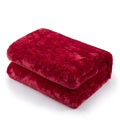 DaDa Bedding Luxury Romantic Red Lovely Hearts Dreamy Plush Faux Fur Throw Blanket (19) by DaDalogy Bedding Collection