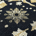 DaDa Bedding Magical Golden Reindeer Woven Tapestry Dining Table Runner (18272) by DaDalogy Bedding Collection