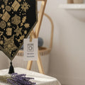 DaDa Bedding Magical Golden Reindeer Woven Tapestry Dining Table Runner (18272) by DaDalogy Bedding Collection