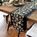 DaDa Bedding Magical Golden Reindeer Woven Tapestry Dining Table Runner (18272) by DaDalogy Bedding Collection