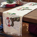 DaDa Bedding Magical Snowman Holiday Woven Tapestry Dining Table Runner (9733) by DaDalogy Bedding Collection