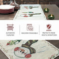 DaDa Bedding Magical Snowman Holiday Woven Tapestry Dining Table Runner (9733) by DaDalogy Bedding Collection