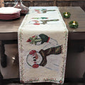 DaDa Bedding Magical Snowman Holiday Woven Tapestry Dining Table Runner (9733) by DaDalogy Bedding Collection