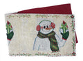 DaDa Bedding Magical Snowman Holiday Woven Tapestry Dining Table Runner (9733) by DaDalogy Bedding Collection