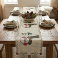 DaDa Bedding Magical Snowman Holiday Woven Tapestry Dining Table Runner (9733) by DaDalogy Bedding Collection