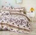 DaDa Bedding Majestic Oriental Kilim Bedspread - Royal Persian Traditional Design Intricate Ornate Ornament Print Coverlet w/ Shams by DaDalogy Bedding Collection