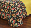 DaDa Bedding Marigold’s Floral Brown Yellow Botanical Garden Quilted Bedspread Set (HS-3330) by DaDalogy Bedding Collection