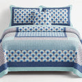 DaDa Bedding Mediterranean Blue Mint Patchwork Quilt Set by DaDalogy Bedding Collection