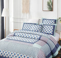 DaDa Bedding Mediterranean Blue Mint Patchwork Quilt Set by DaDalogy Bedding Collection