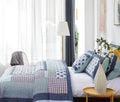 DaDa Bedding Mediterranean Blue Mint Patchwork Quilt Set by DaDalogy Bedding Collection