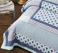 DaDa Bedding Mediterranean Blue Mint Patchwork Quilt Set by DaDalogy Bedding Collection