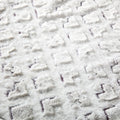DaDa Bedding Milky White Purple Faux Fur Sherpa Throw Blanket by DaDalogy Bedding Collection