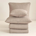 DaDa Bedding Neutral Taupe Beige Sandy Elegant Matelasse Cotton Quilted Bedspread Set (JHW-585) by DaDalogy Bedding Collection