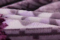 DaDa Bedding Orchid Blossoms Striped Floral Lavender Plush Fleece Flannel Throw Blanket (XY9833) by DaDalogy Bedding Collection